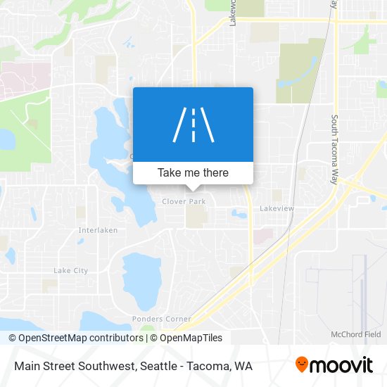 Main Street Southwest map