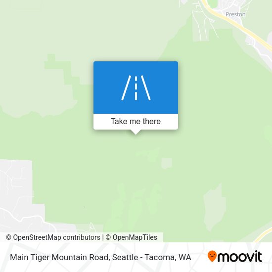 Main Tiger Mountain Road map