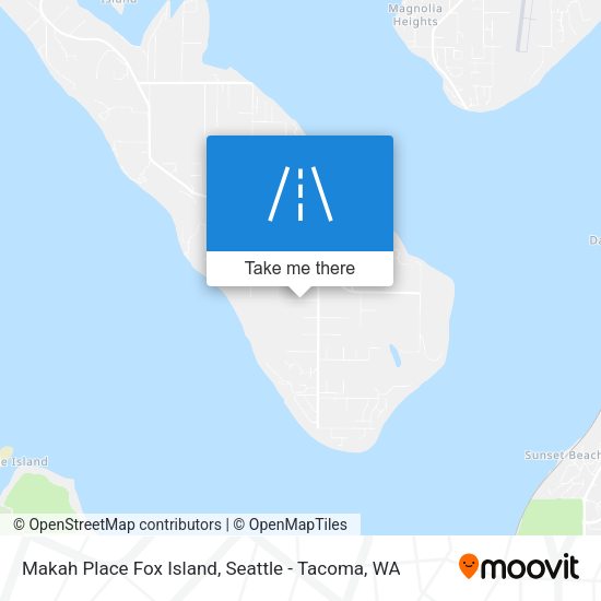 Mapa de Makah Place Fox Island