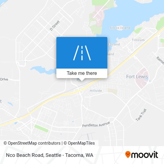 Mapa de Nco Beach Road
