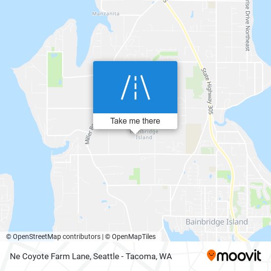 Ne Coyote Farm Lane map