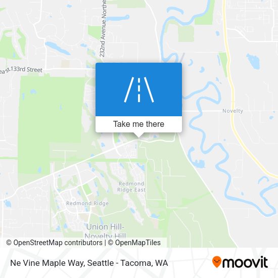 Ne Vine Maple Way map