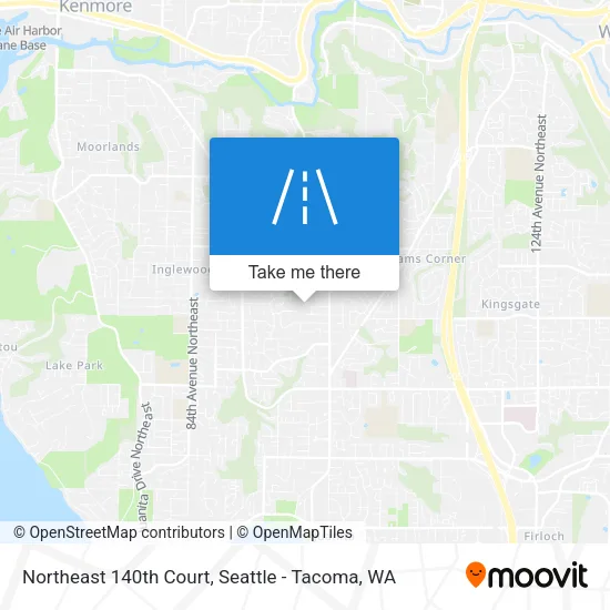 Northeast 140th Court map