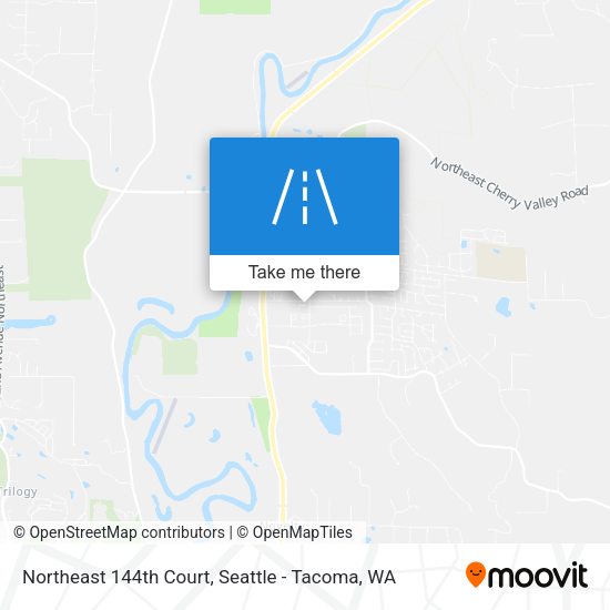 Northeast 144th Court map