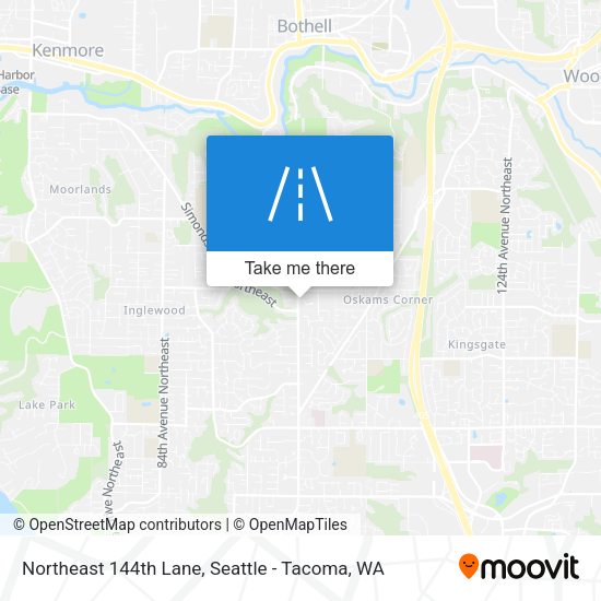 Northeast 144th Lane map