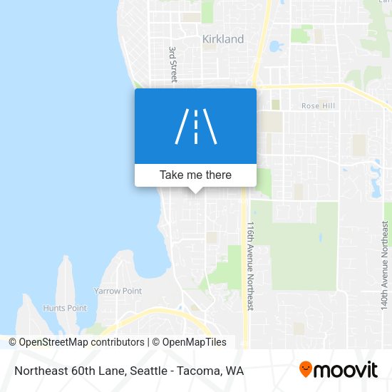 Northeast 60th Lane map