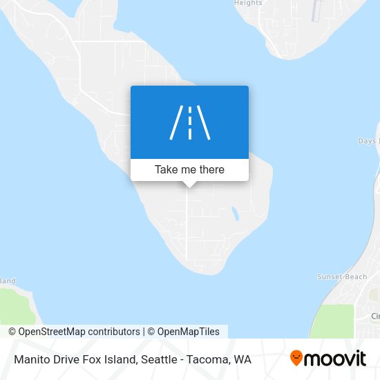 Manito Drive Fox Island map