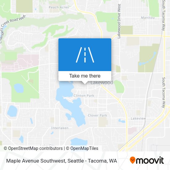 Mapa de Maple Avenue Southwest