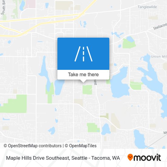 Mapa de Maple Hills Drive Southeast