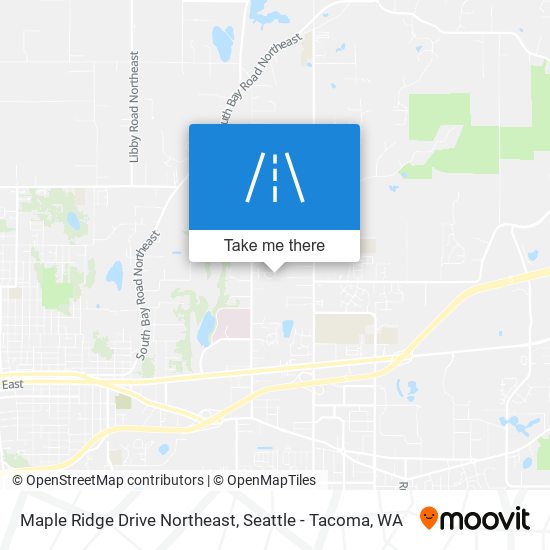 Mapa de Maple Ridge Drive Northeast