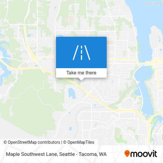 Maple Southwest Lane map