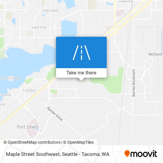 Mapa de Maple Street Southwest
