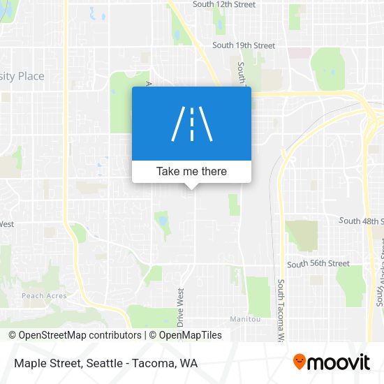 Maple Street map