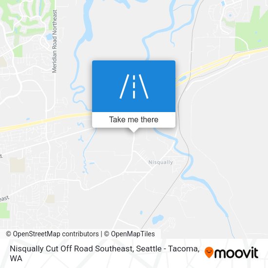 Nisqually Cut Off Road Southeast map