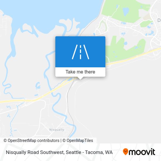 Nisqually Road Southwest map