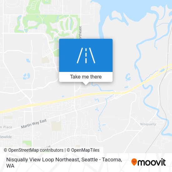 Nisqually View Loop Northeast map