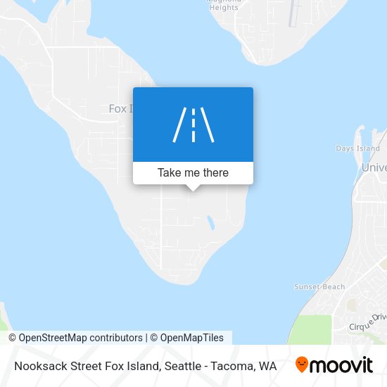Nooksack Street Fox Island map