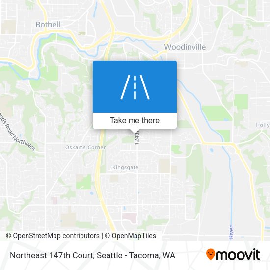 Northeast 147th Court map