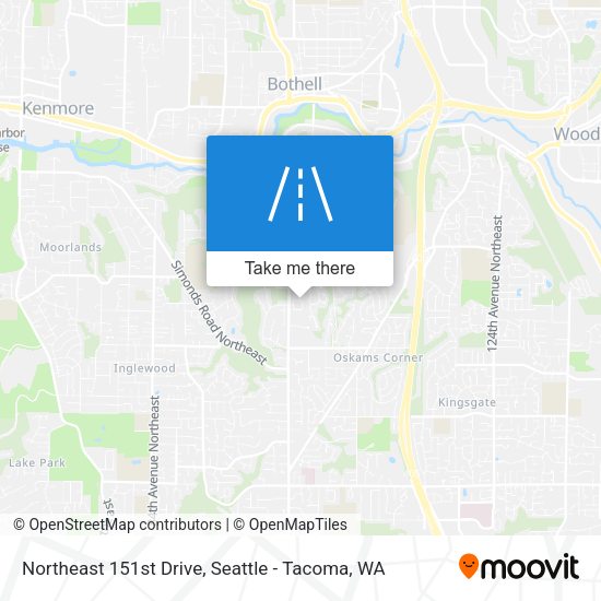 Mapa de Northeast 151st Drive