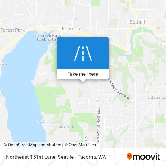 Northeast 151st Lane map