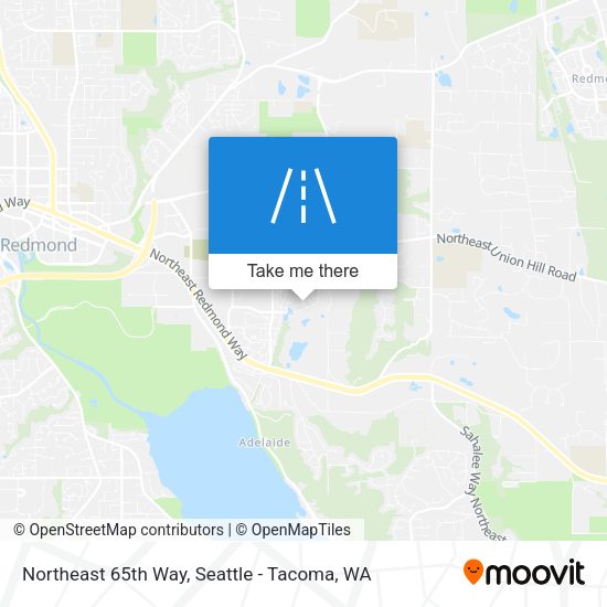 Northeast 65th Way map