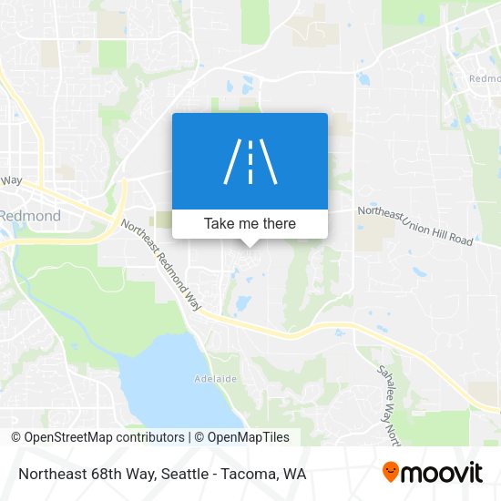 Northeast 68th Way map