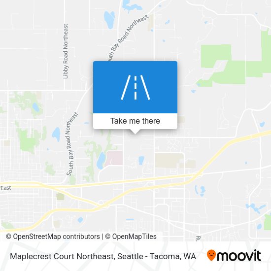 Maplecrest Court Northeast map