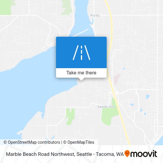 Mapa de Marble Beach Road Northwest