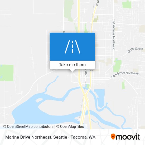 Marine Drive Northeast map