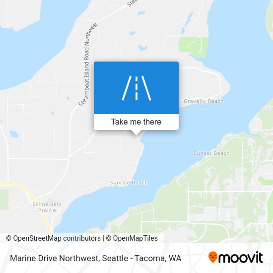Marine Drive Northwest map