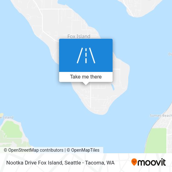 Mapa de Nootka Drive Fox Island