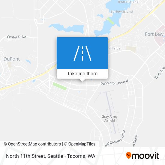 Mapa de North 11th Street