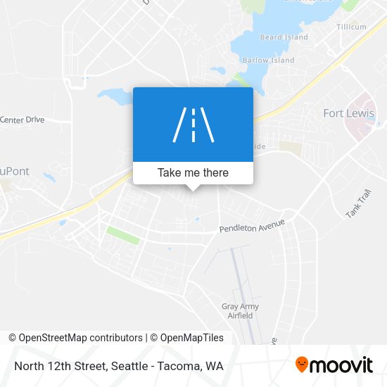 North 12th Street map