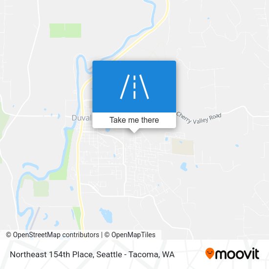 Northeast 154th Place map