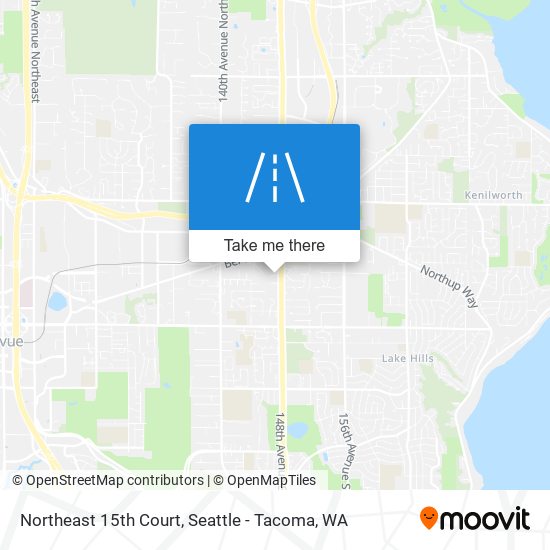 Northeast 15th Court map