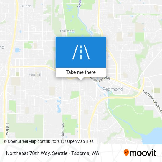 Northeast 78th Way map
