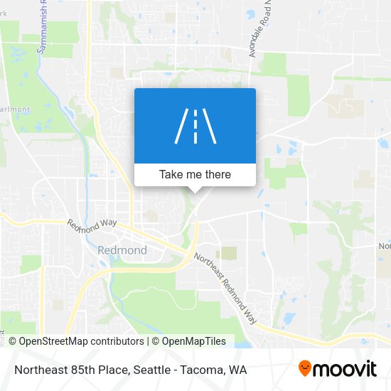 Northeast 85th Place map