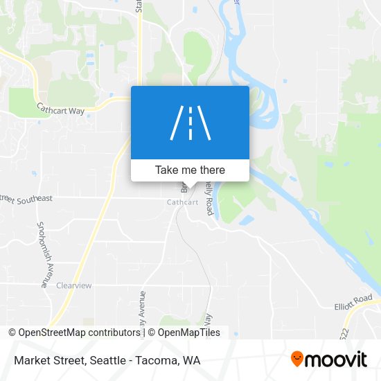 Mapa de Market Street