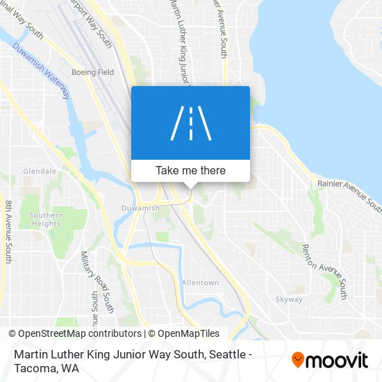 Martin Luther King Junior Way South map