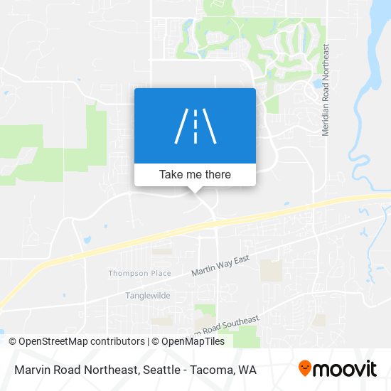 Marvin Road Northeast map