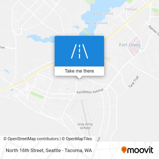 Mapa de North 16th Street