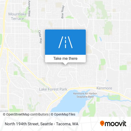 North 194th Street map