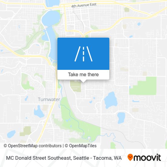 MC Donald Street Southeast map