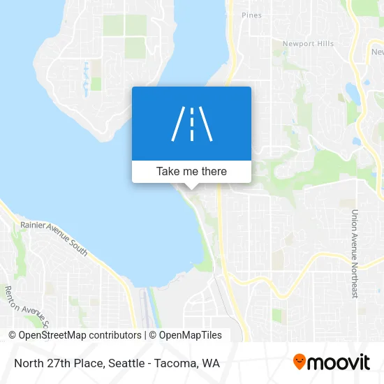 North 27th Place map
