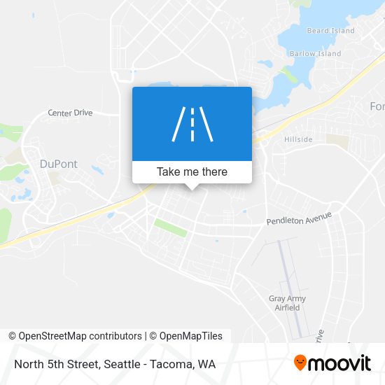 North 5th Street map