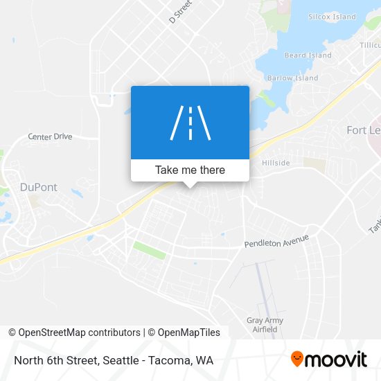 Mapa de North 6th Street