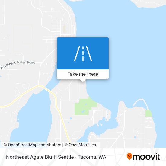 Northeast Agate Bluff map