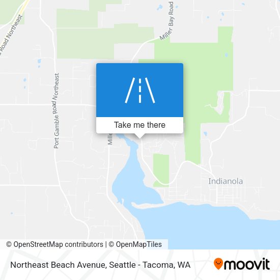 Northeast Beach Avenue map