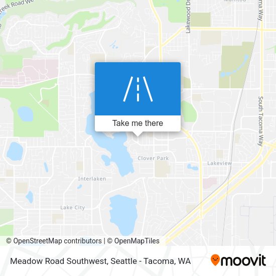Meadow Road Southwest map