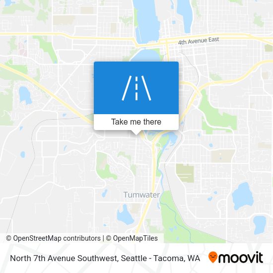 North 7th Avenue Southwest map